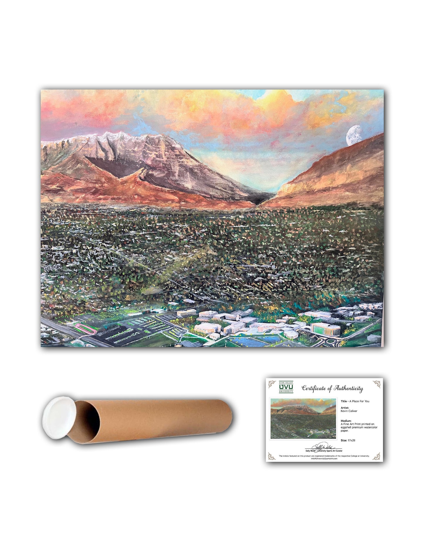 "A Place For You" and "UVU Landscape" by Kevin Calivar and Robert Beckmann - Exclusive UVU Fine Art Prints